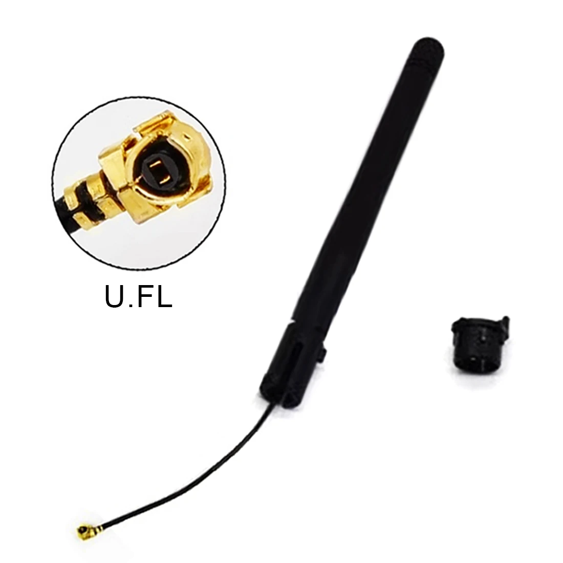 1PC 2.4G WiFi Bluetooth Omni Antenna with U.RL Connector Welding Snap Buckle Integrated Wireless Routing Module Aerial