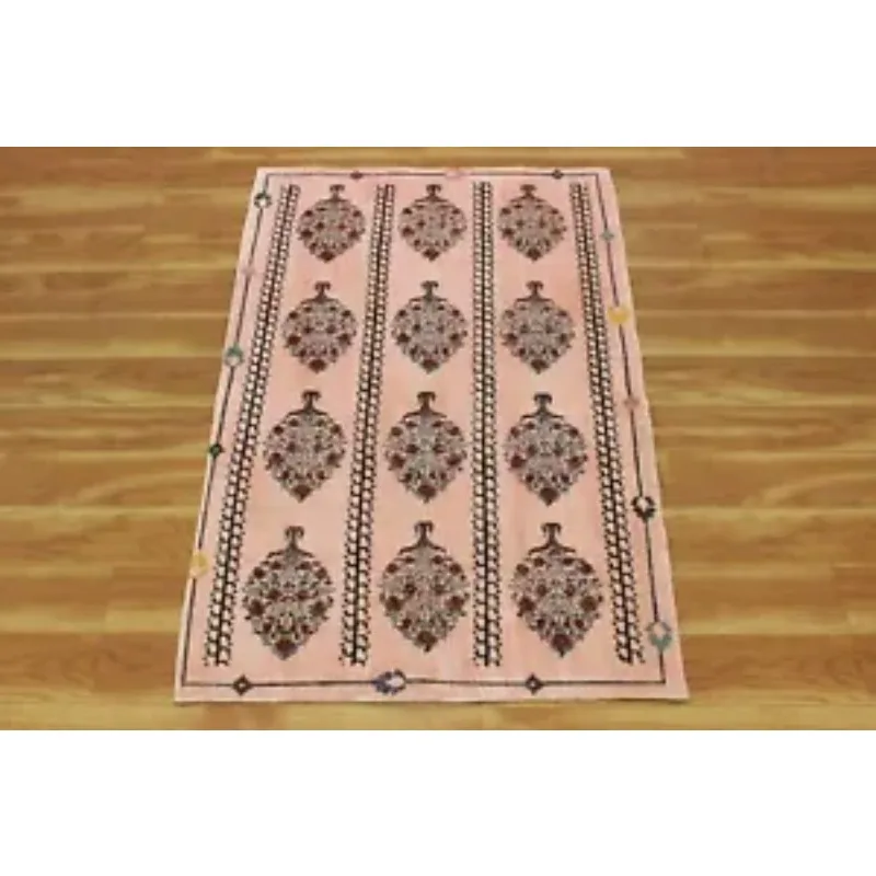 

Indian Kitchen Kilim Handmade Cotton Durries Hand Woven Floral Area Rug Yoga Mat