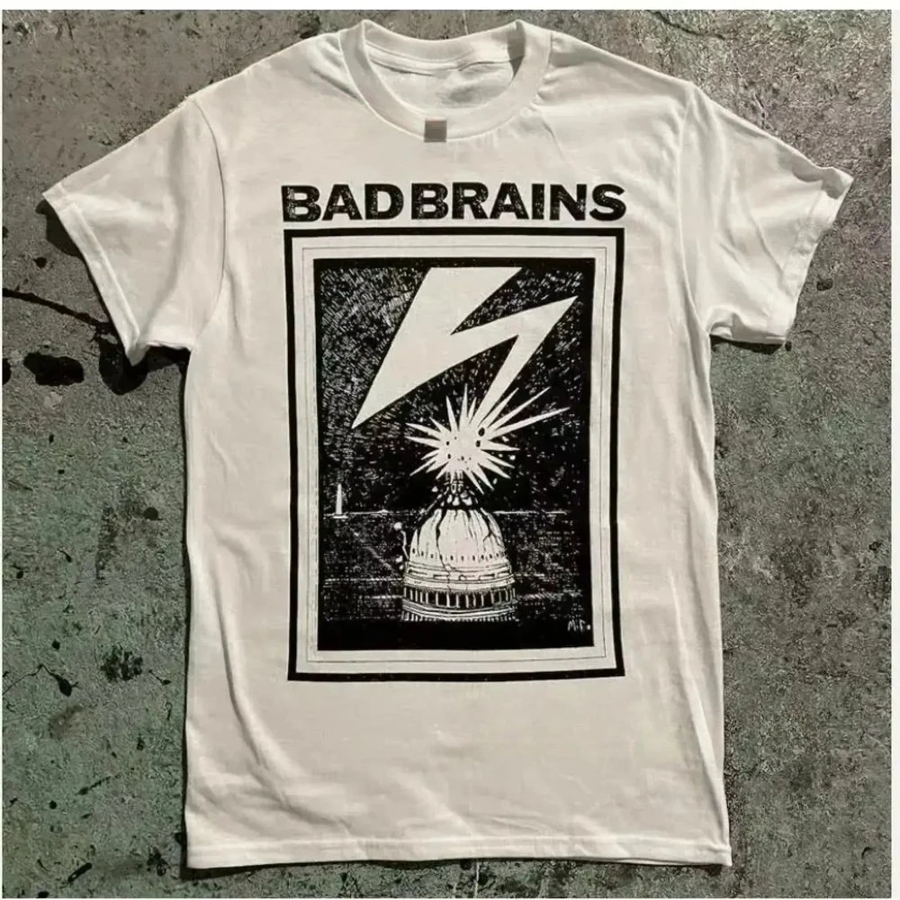 Bad Brains T Shirt for Vintage Washed Designer Clothes Slightly Comfortable Stretched Graphic Mens T Shirts Streetwear