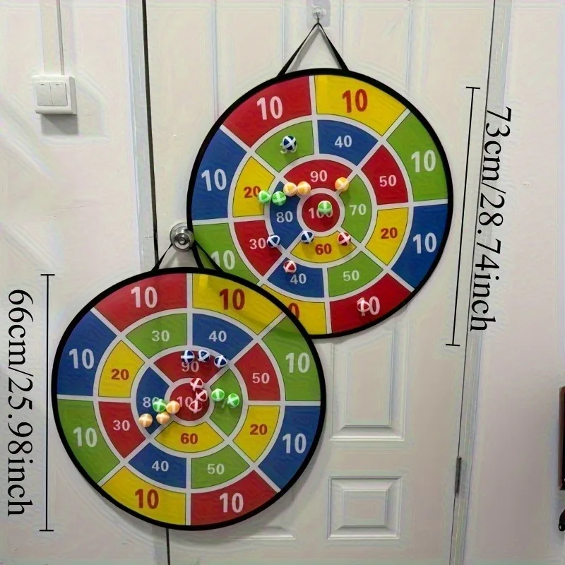Juego de dardos con bolas de 12 Uds., juguetes interactivos textiles suaves para padres e hijos, actividad familiar segura para interiores/exteriores
