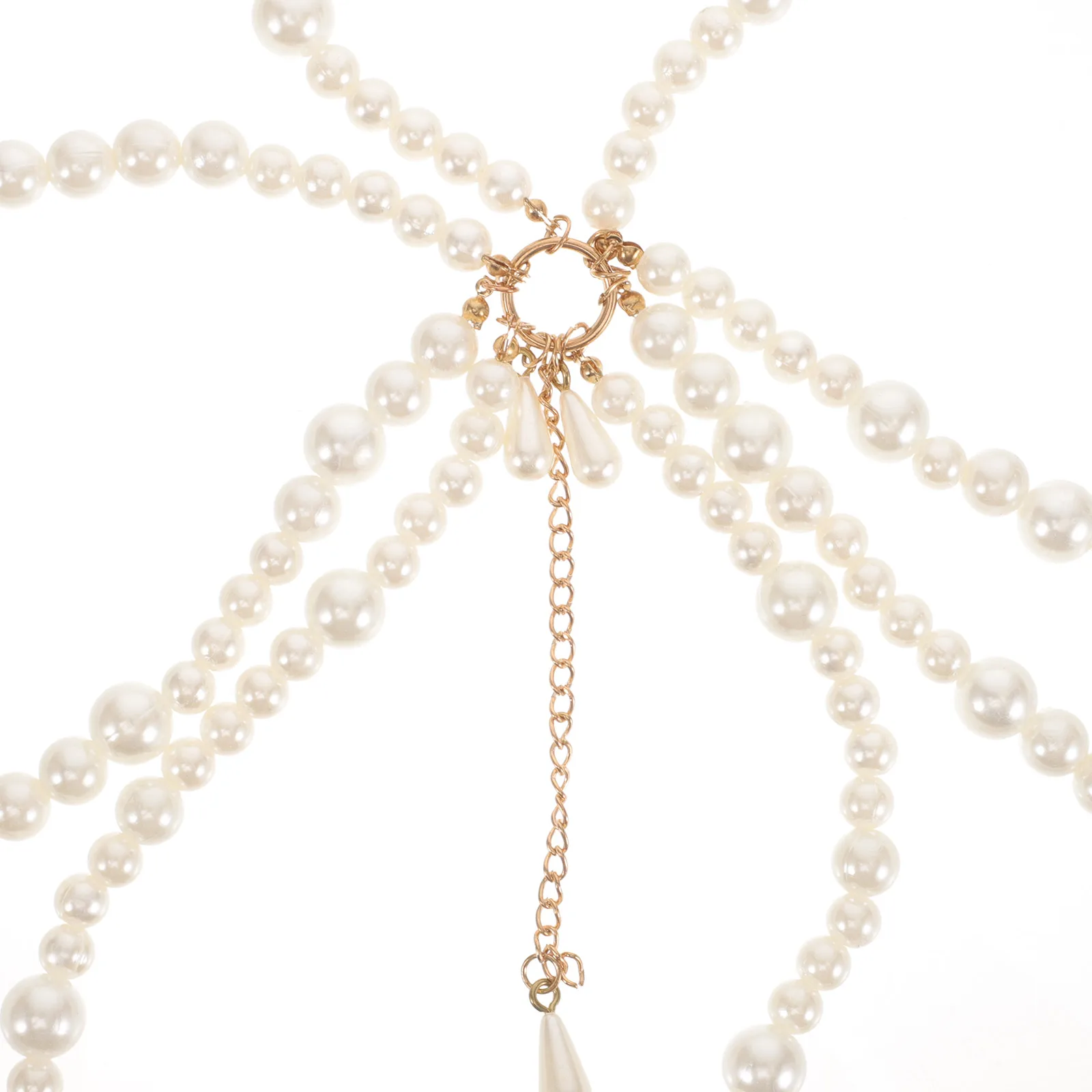 

Pearl Waist Chain Multi Layer Belly Body Chain for Women Beach Party Dress Accessories Durable Metal Girls Women Jewelry