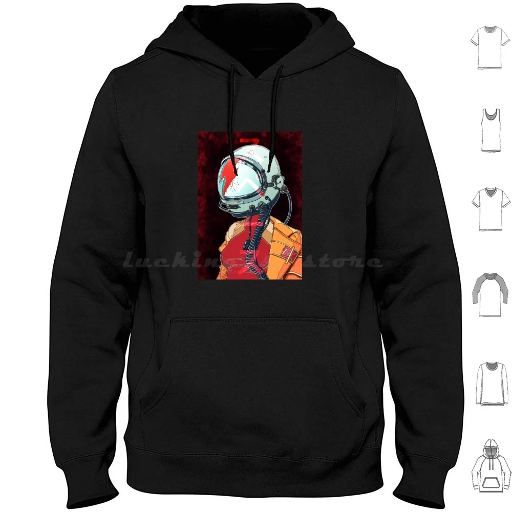 Sudaderas con capucha espacial Manga larga Música Inglaterra David Robert Jones Reino Unido