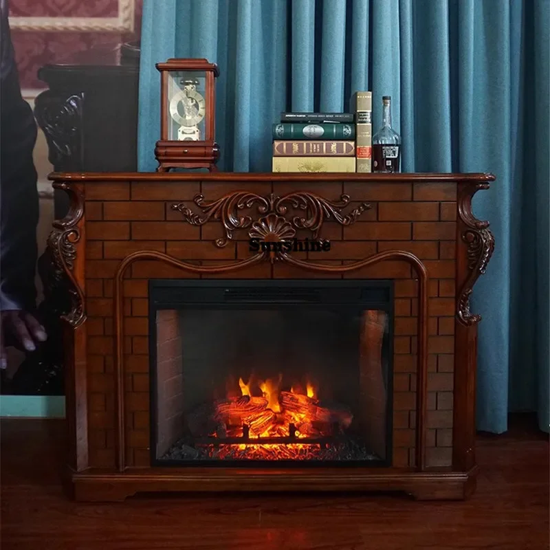 TD3D simulated fire, retro European fireplace, heater