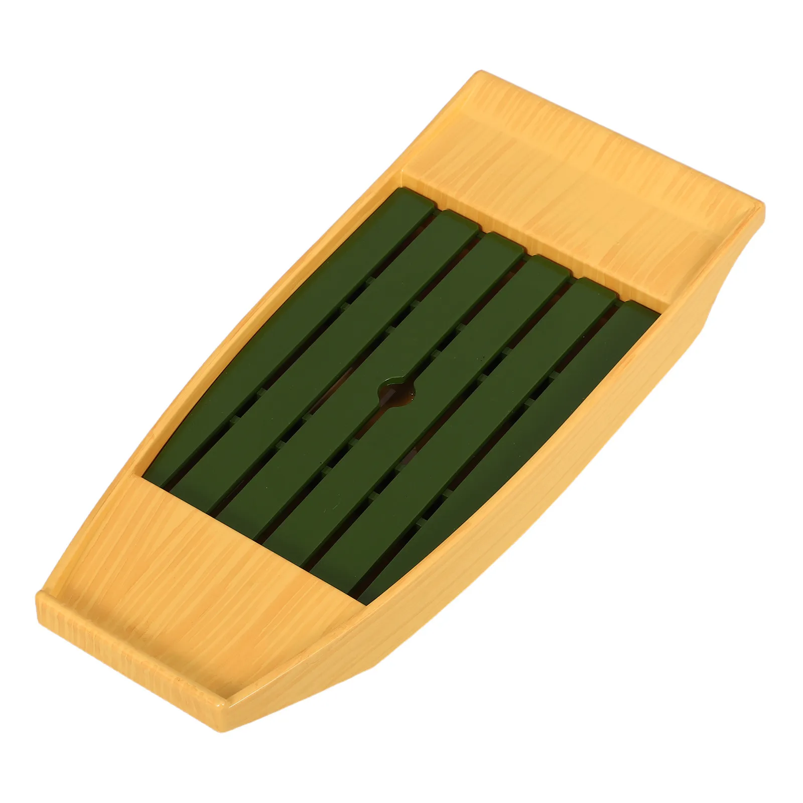 

Японское блюдо-лодка для суши, желтый меламиновый поднос в форме лодки для сашими, подставка для суши для дома, ресторанов, вечеринок