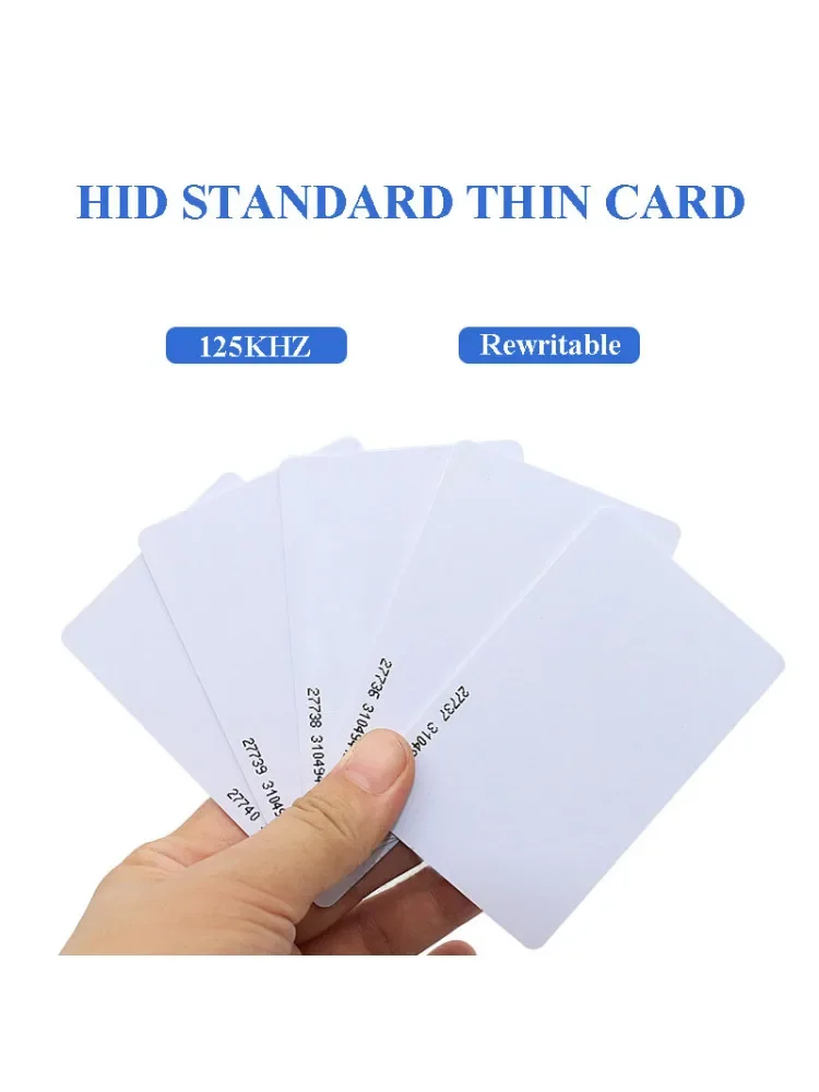 5/10 Pcs 125KHz HID 1386 Access Control Card ISOCARDⅡ 26Bit NFC Tag RFID Chip PVC Proximity Card чип для домофона Rewritable