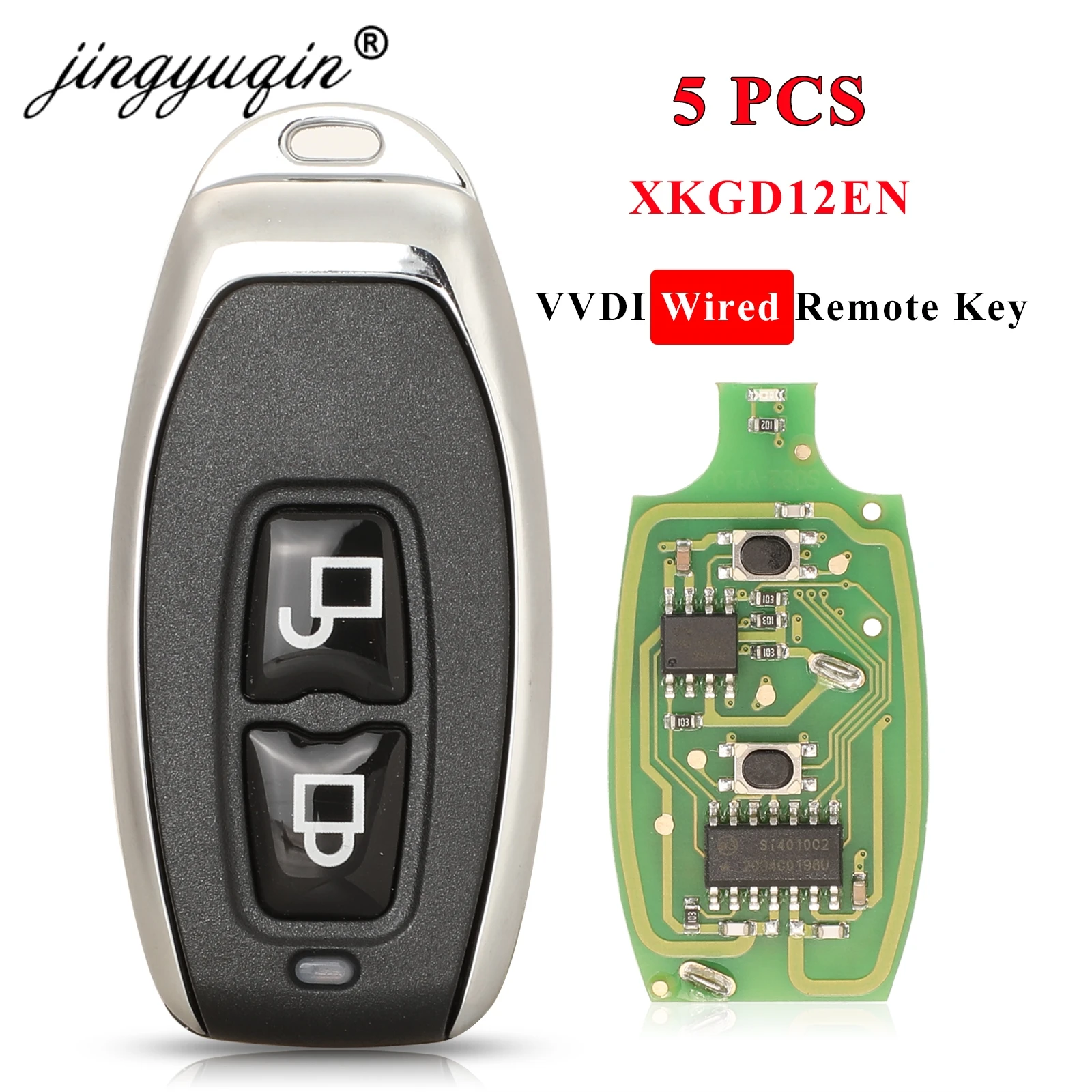 jingyuqin 5PCS/Lot XKGD12EN Wired Remote Universal Key Garage Door English Version For Vvdi Key Tool