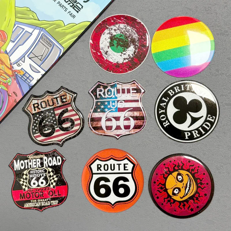 Suitable for Vespa 150 LX125 LX150 GTA GTV 150 GTS 300 Ie  Circle Magneti Sticker Decoration Reflection Motorcycle Body Decal