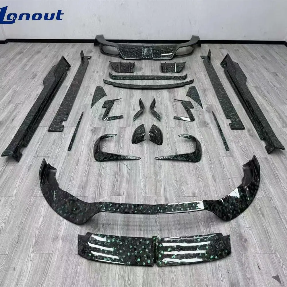 For Continental GT New 2026 M Style Custom Carbon Fiber Body Kit Front Lip Rear Diffuser Side Skirts Aerodynamic Clips