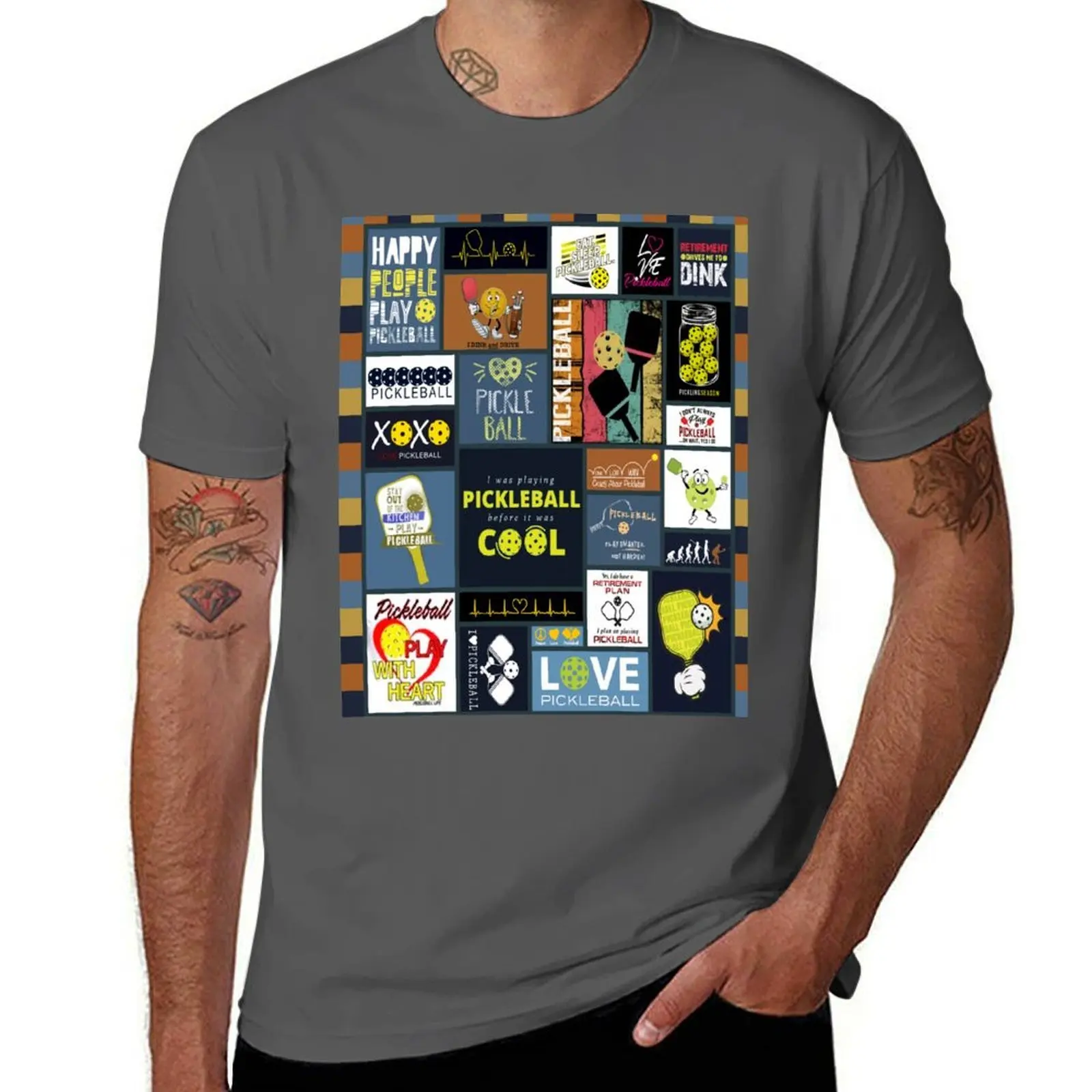 

Pickleball Play With Heart T-Shirt t shirt man casual g man t shirts for men T-Shirt