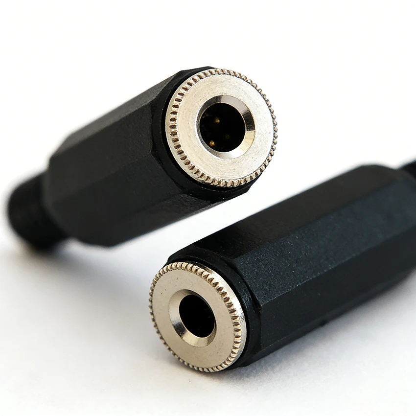 

1pair/2pcs 3.5mm Headphone Connector Black Plastic Housing Audio Jack Plug 2,3,4 Sections soldered Plug For Microphone Connector