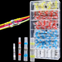 Waterproof Solder Connector Terminals,Heat Shrink Casing with Solder Connectors,Electrical Butt Wire Connector Sealing Tube