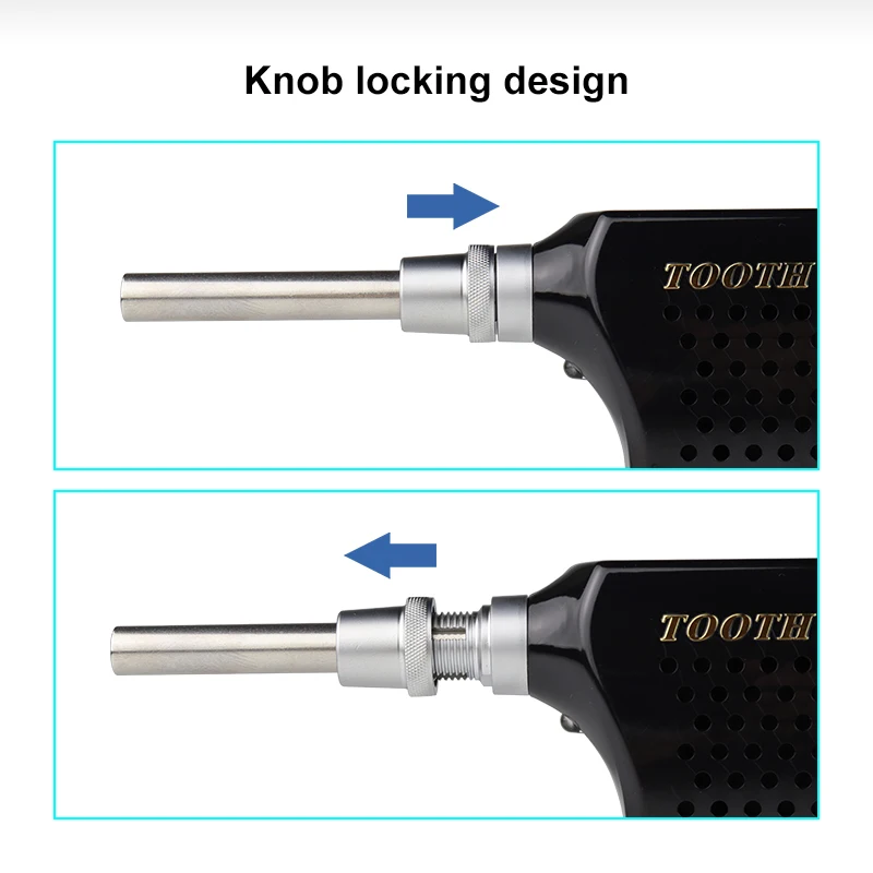 VVDental Zahntrockner für Zahnoberflächen, Dental-Labor Kaltluft-Zahntrockner mit LED-Licht und autoklavierbaren Düsen – Detail 6