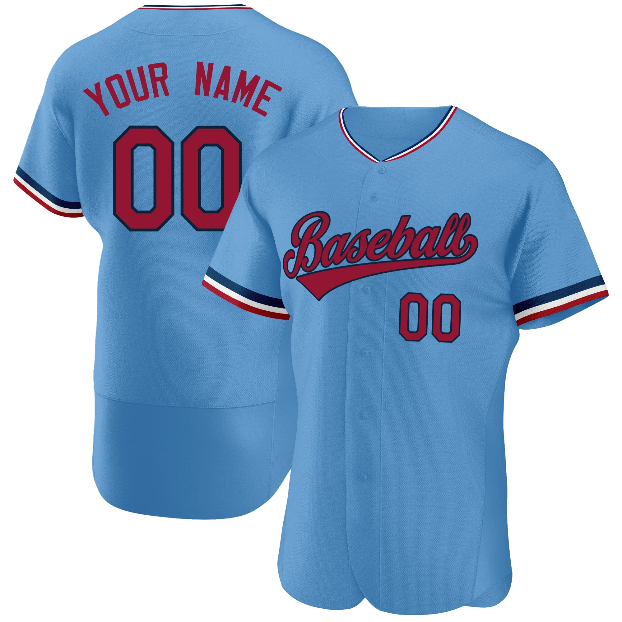 Custom Baseball Jersey Full Sublimated Team Name/Numbers for Men/Kids Fans Game Outdoors Breathable Athletic Softball Uniform