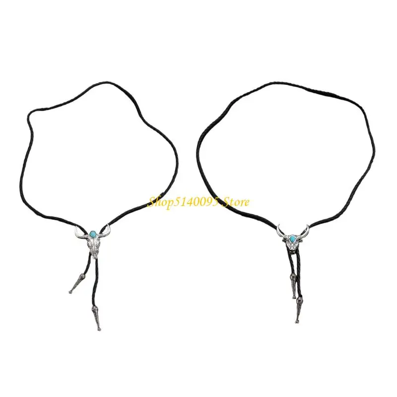 ربطة عنق من جلد البولي يوريثان مطبوعة على شكل حيوان رقيق من DXAE، تصميم خفيف الوزن وقلادة قابلة للتعديل لحفلات الزفاف ووظائف