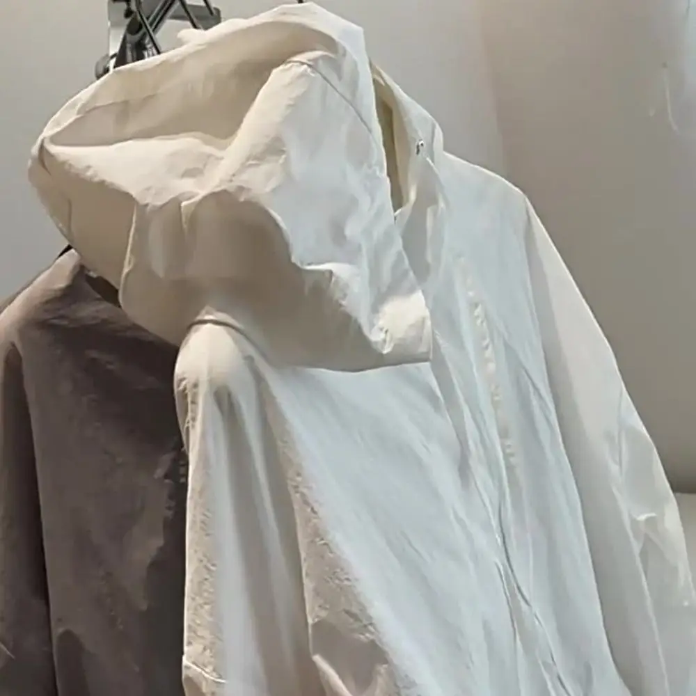 

Drawstring Sun Protection Clothing Anti-UV Long-sleeved Hooded Sunscreen Top Long Sleeve Korean Style Quick Dry Jackets Women