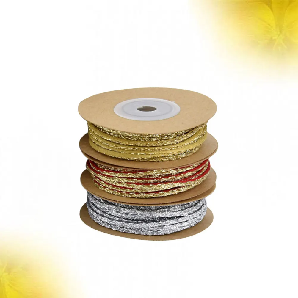 

Christmas Decoration Tape Polyester Ribbons Mixed Color for Gift Wrapping Bow-Knot Costume Hanging Durable Reusable Glitter