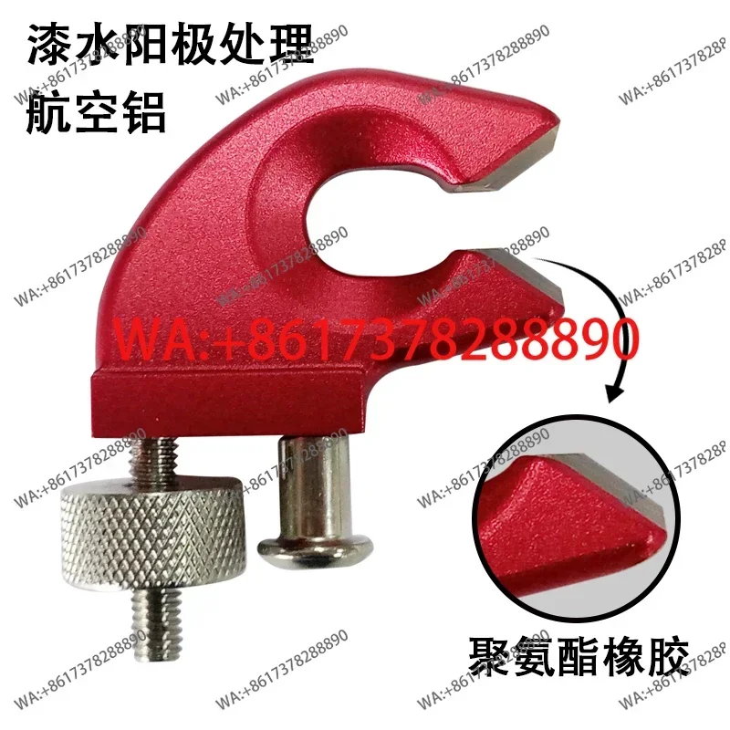 Threading machine, wire pulling machine, tool accessories, special clamp for badminton racket, non-blocking hole