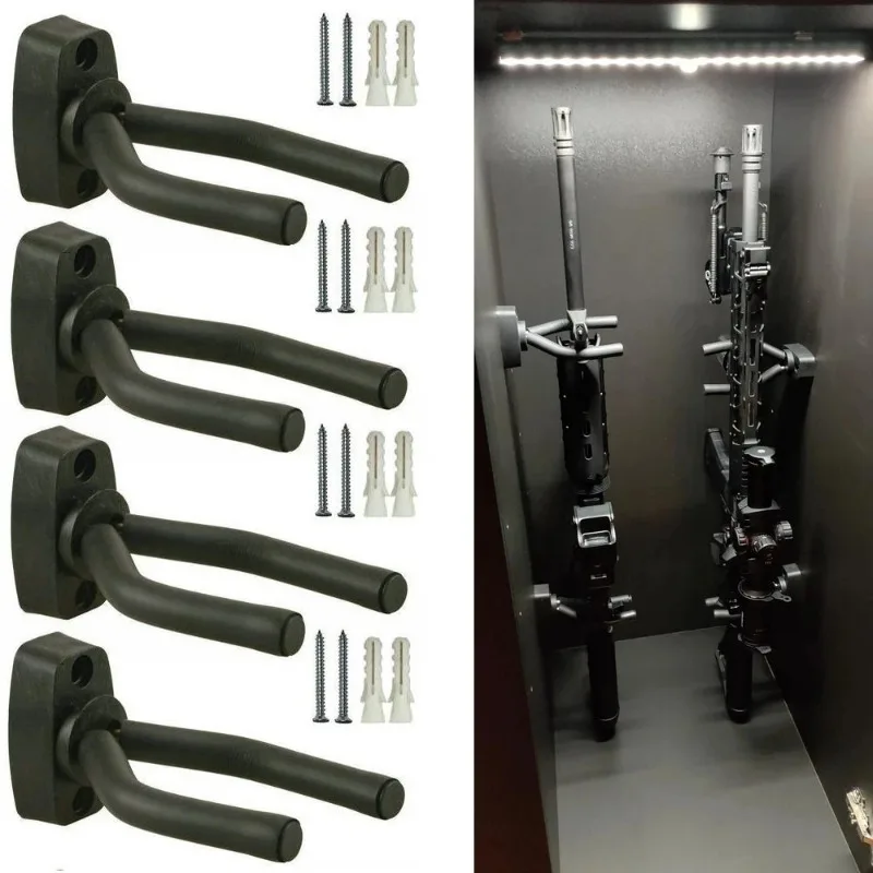 Wall Mount armazenamento Rack para rifles, espingardas, pistola, arco composto, bastão de beisebol, rack, gancho, pistola, airsoft