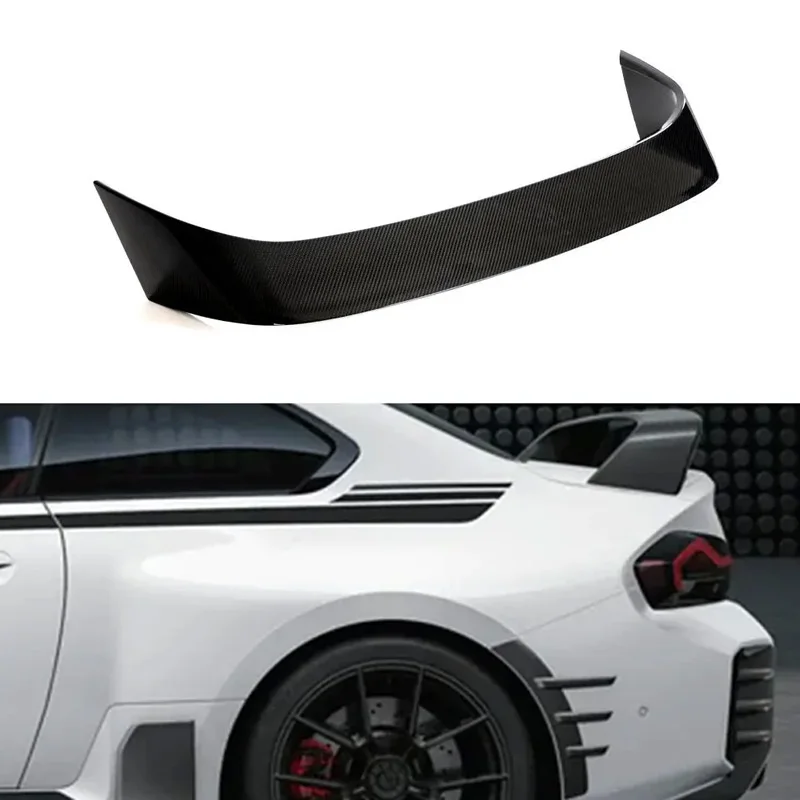 Prepreg Dry Carbon M2 G87 Custom High Wing Spoiler For BMW G42 M240i M Sport Coupe 2-Door 2022-2023 Top Wings Black Lip Body Kit