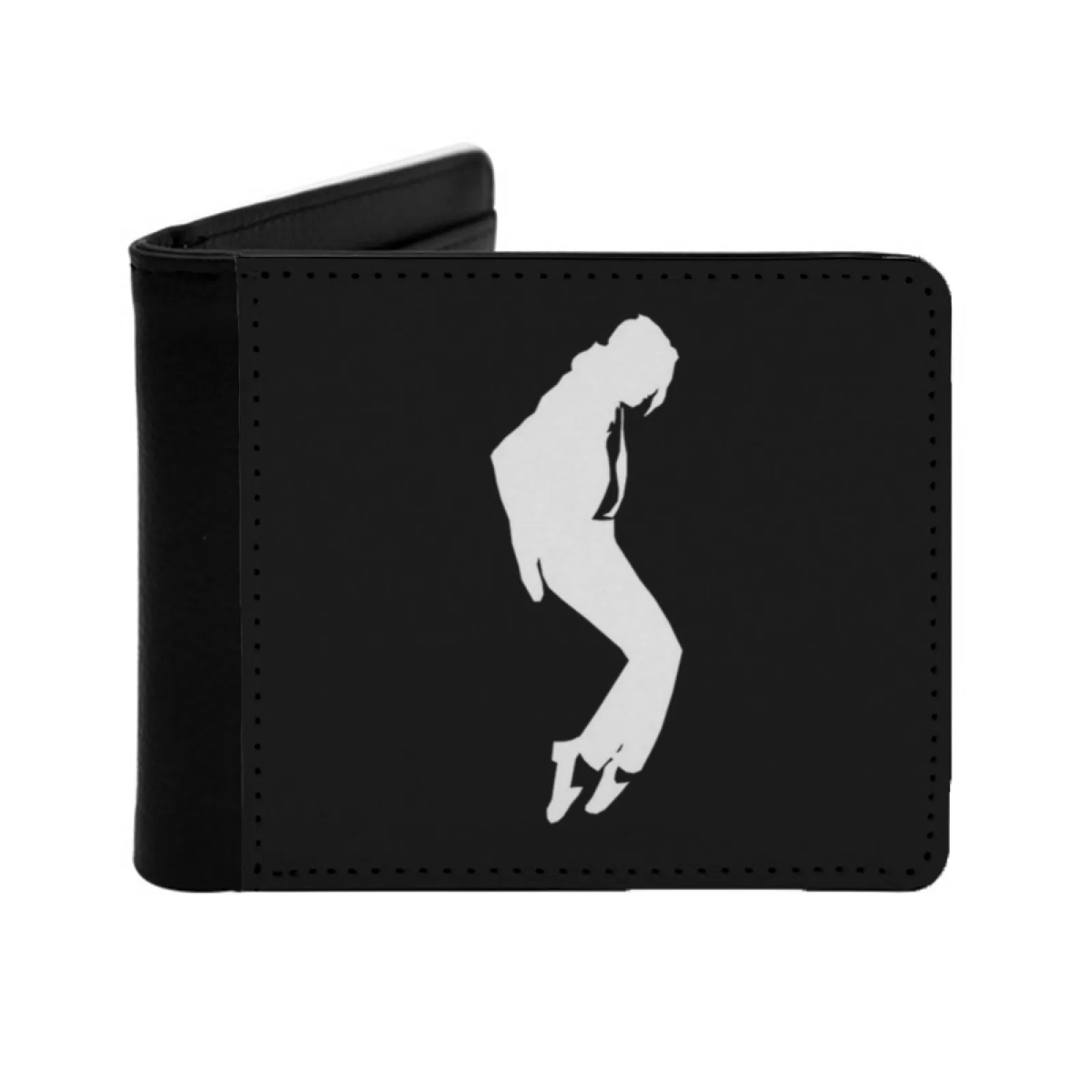 Michael Jackson Mj Leather Men Wallets Credit Card Holder Purse Black Wallet Mj Michael Jackson Jean Thriller Moonwalk King Of