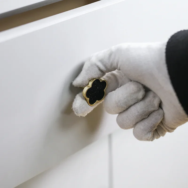 Pflaumenblütenförmige Schalenknöpfe für Schubladen, Schränke, Möbel, Küchen, Türgriffe, Schubladenknöpfe, Küchenknöpfe – Detail 2