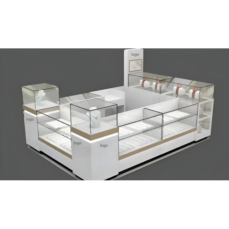 Custom.High نهاية مول مجوهرات كشك عرض خزانة متجر تركيب كشك تصميم المجوهرات #2