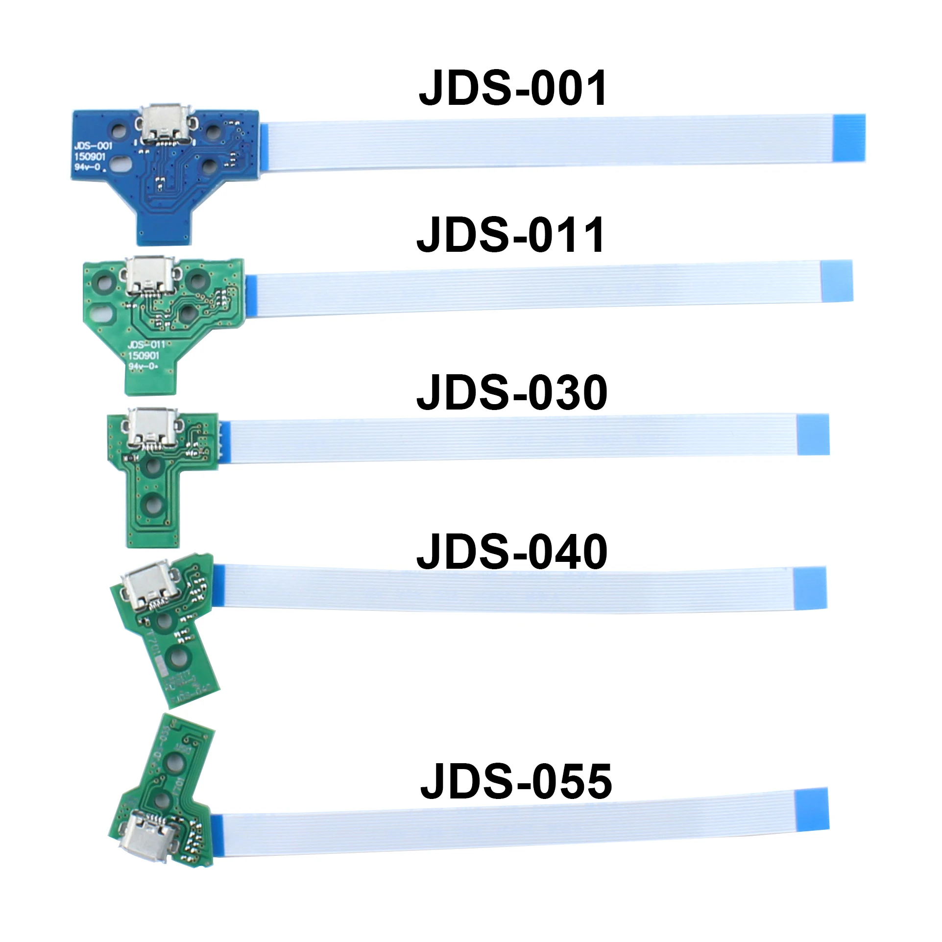 1pc USB Charging Port Socket Circuit Board For 12Pin JDS 011 030 040 055 14Pin 001 Connector For PS4 Controller 12P 14P 