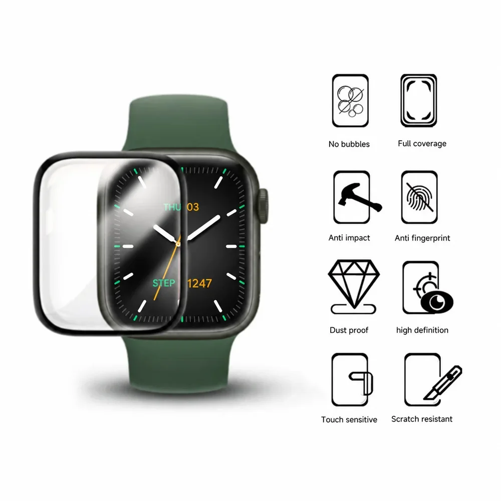 1-5/10PCS Composite Flim / Hydrogel Flim for Apple Watch S12 42/46mm Anti-scratch Screen Protector for Iwatch S12 Accessories