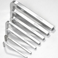 1Pcs L Shape Square Head Wrench 4 Point CR-V Aolly Universal Wrench For Security Self Tapping Screw Drive  3/4/5/6/7/8/10mm
