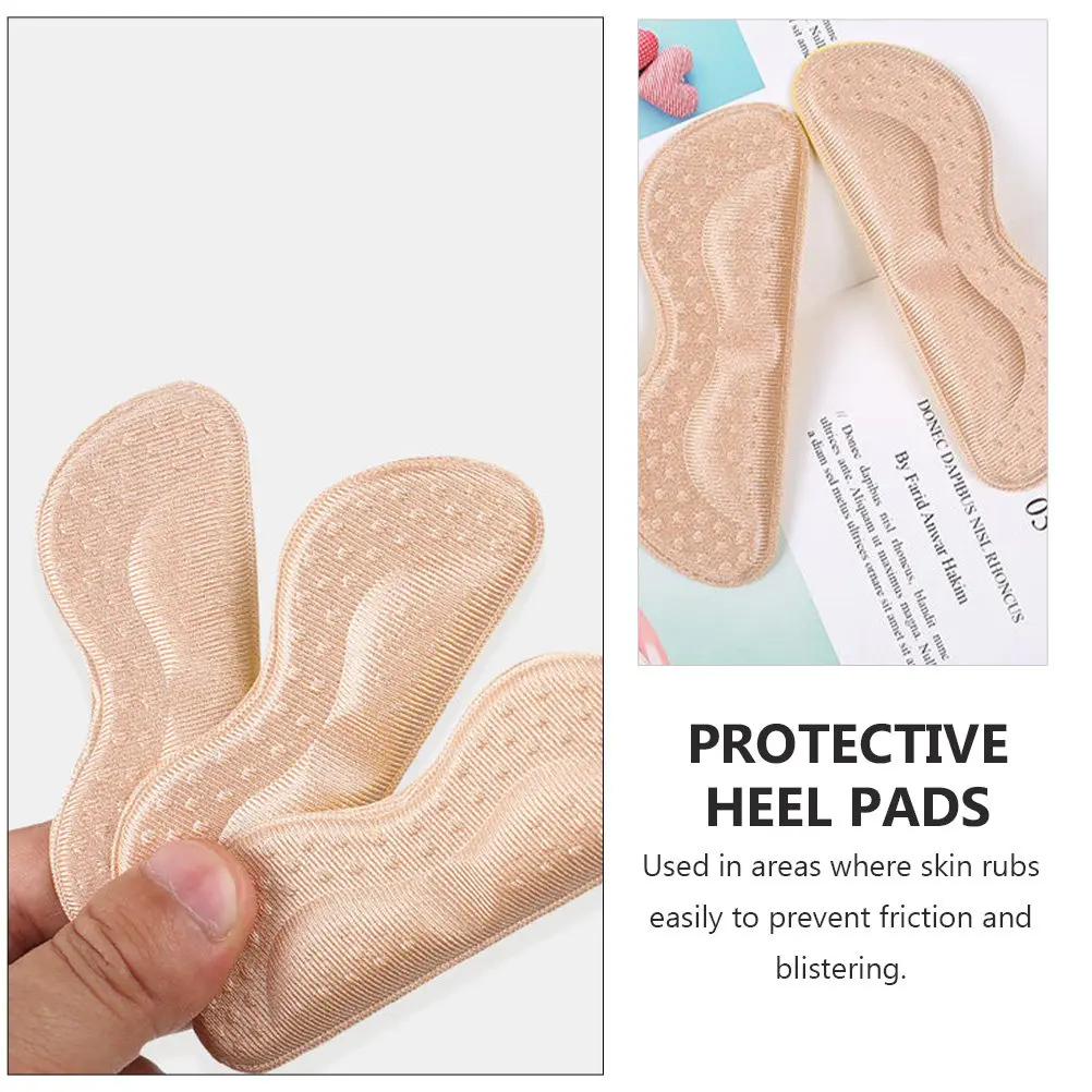 

4 пары утолщенных самоклеящихся накладок на пятки для высоких каблуков, предотвращающих натирание и мозоли, комфортные, многоразовые, защитные
