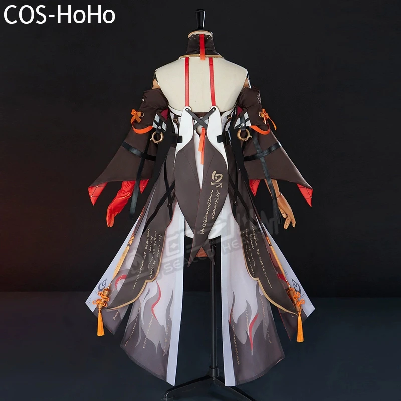 COS-HoHo Wuthering Waves Changli Game Suit Elegant Lovely Dress Uniform Cosplay Costume Halloween Party Role Play Outfit Women