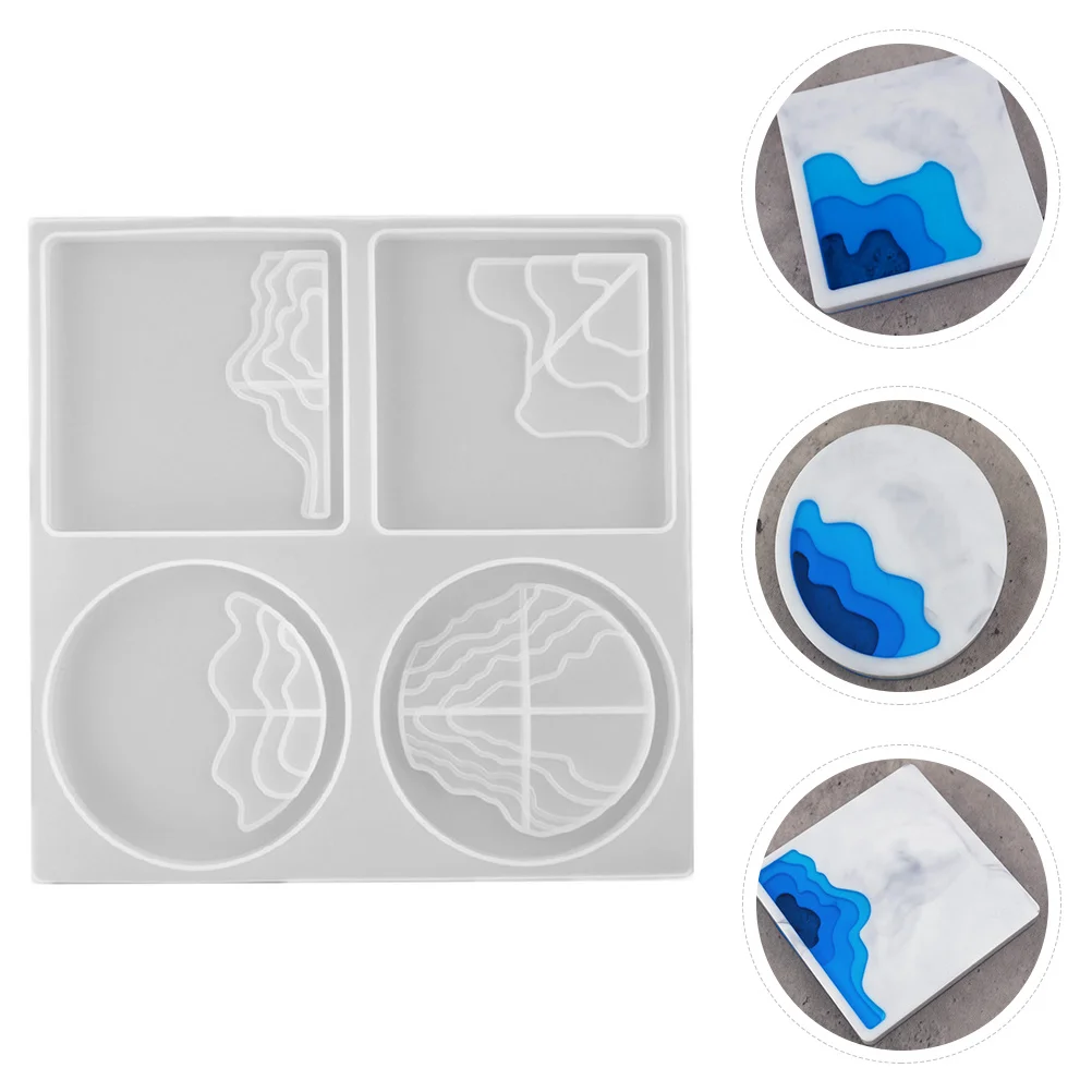 

1Pcs Silicone Mould Water Crystal Irregular Coasters DIY Mold Flexible Handmade Casting Epoxy Mold Creative Craft