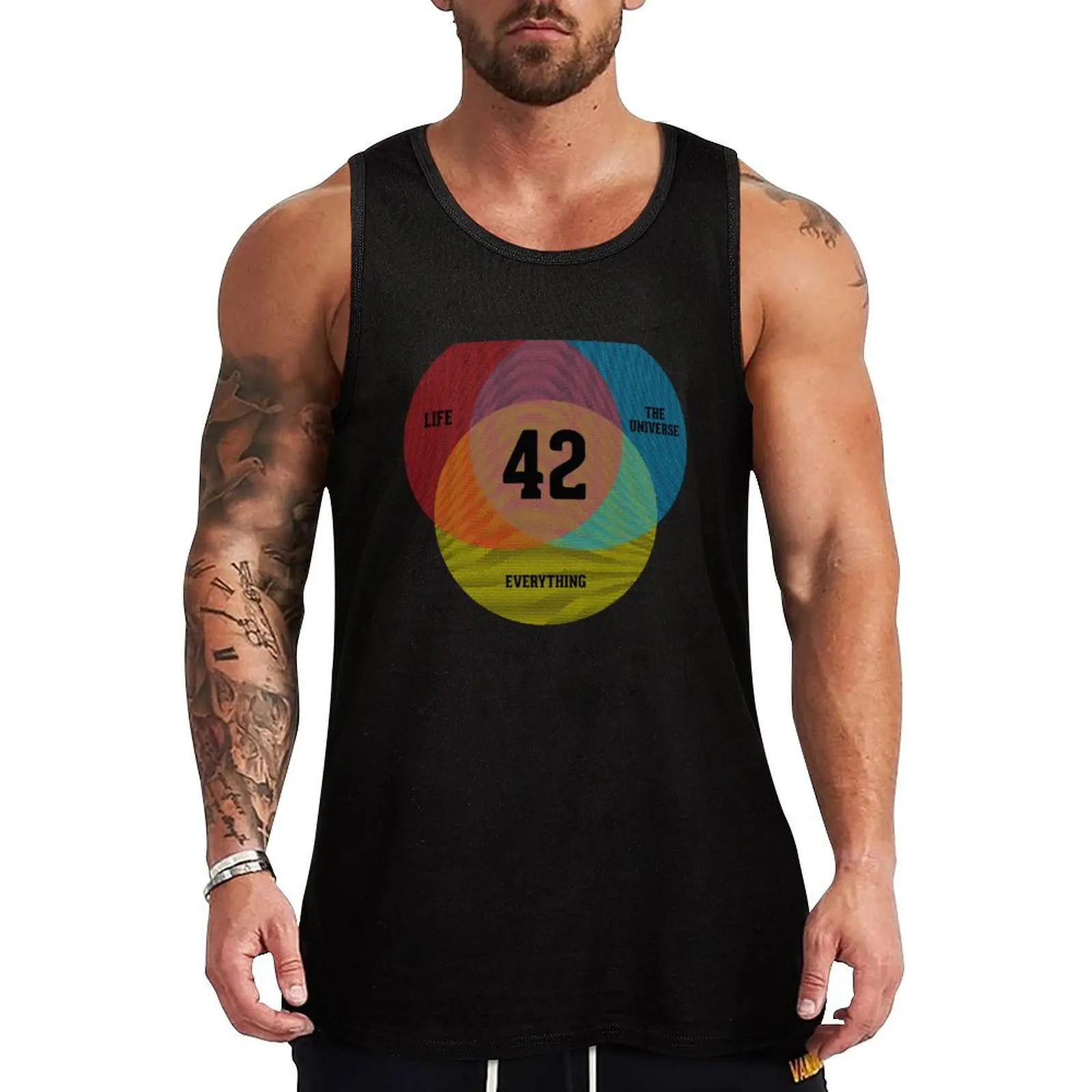 

Venn Diagram: Life, the Universe & Everything Tank Top men clothing Sleeveless top