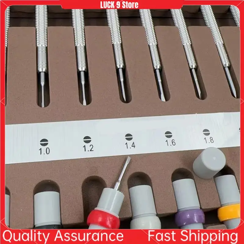 

10PCS Watch Repair Screwdrivers With Weight Sleeves In Wooden Box-AB52