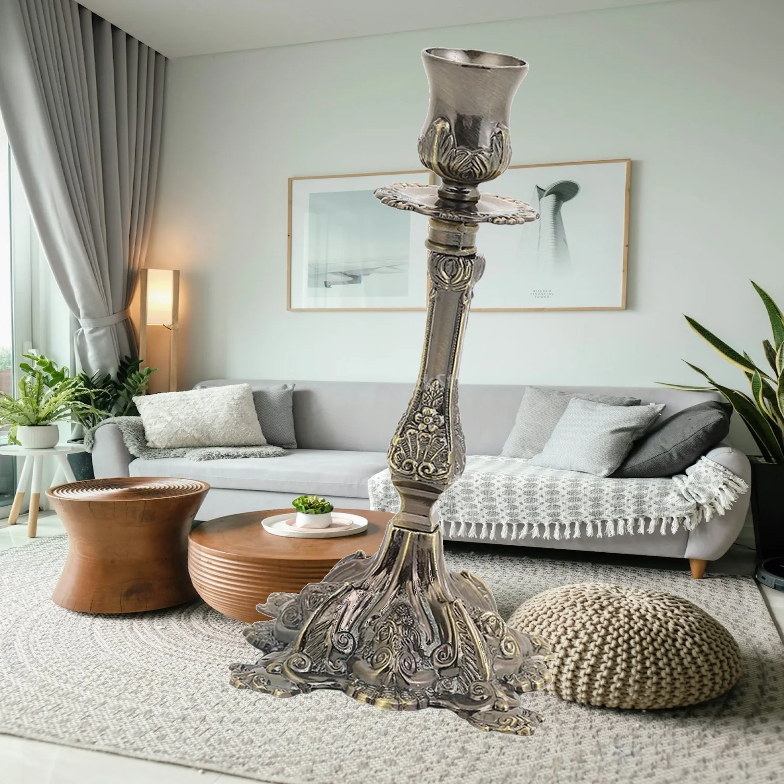 Candle Holder Candlestick Elegant Candelabra Decorative Candle Stand for Celebration Bedroom Dining Table Decoration Wedding