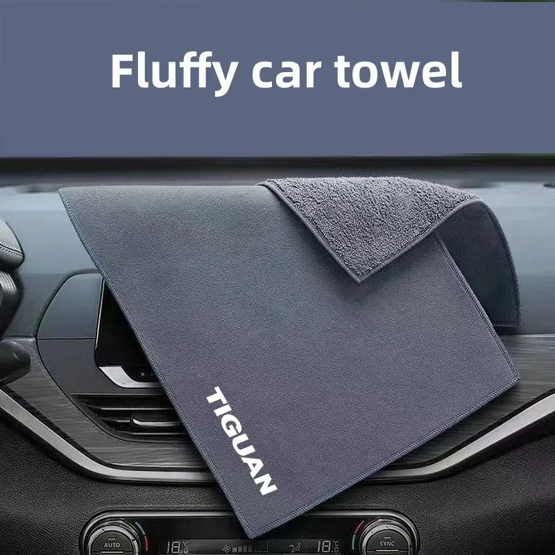 

Double-sided Material Absorbent Fluff Car Wipe Cloth Car Interior Cleaning Towel For VW Tiguan mk1 mk2 5N 2 R Car Accessory