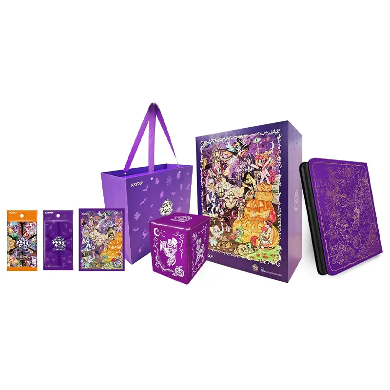 Coffret Cadeau de Noël Authentique Kayou My Little Pony TCG avec Classeur de Cartes – Collection de Cartes de Dessins Animés Exquises – Cadeau Idéal pour les Fans de MLP