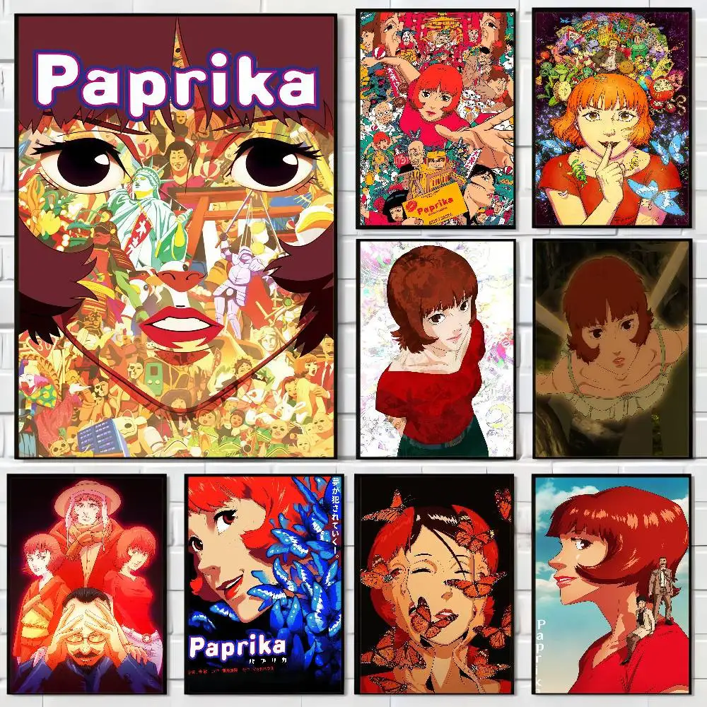 Pósteres Vintage de película de Anime P-Paprika, decoración adhesiva Vintage para habitación, hogar, Bar, cafetería, decoración de habitación Kawaii