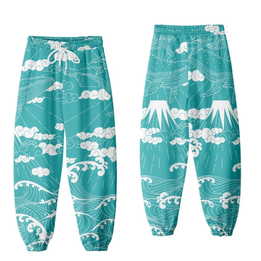 

Kanagawa Wave Dragon 3D Digital Printing Sweatpant Men Women Fashion Harajuku Trousers Autumn Winter Casual Joggers Pants