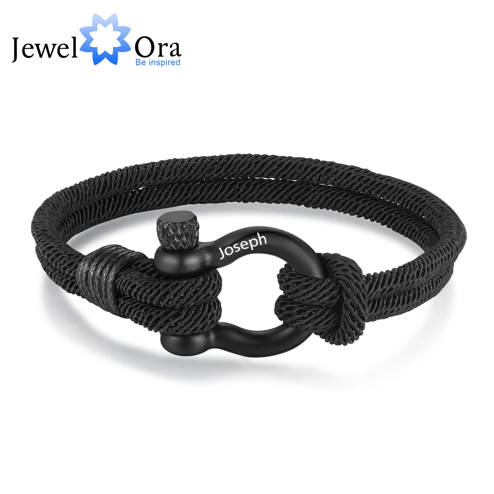 Pulsera de cuentas con grabado láser para hombre, brazalete de cuerda con nombres, regalo de joyería personalizado para hijo, padre, papá, abuelo y marido