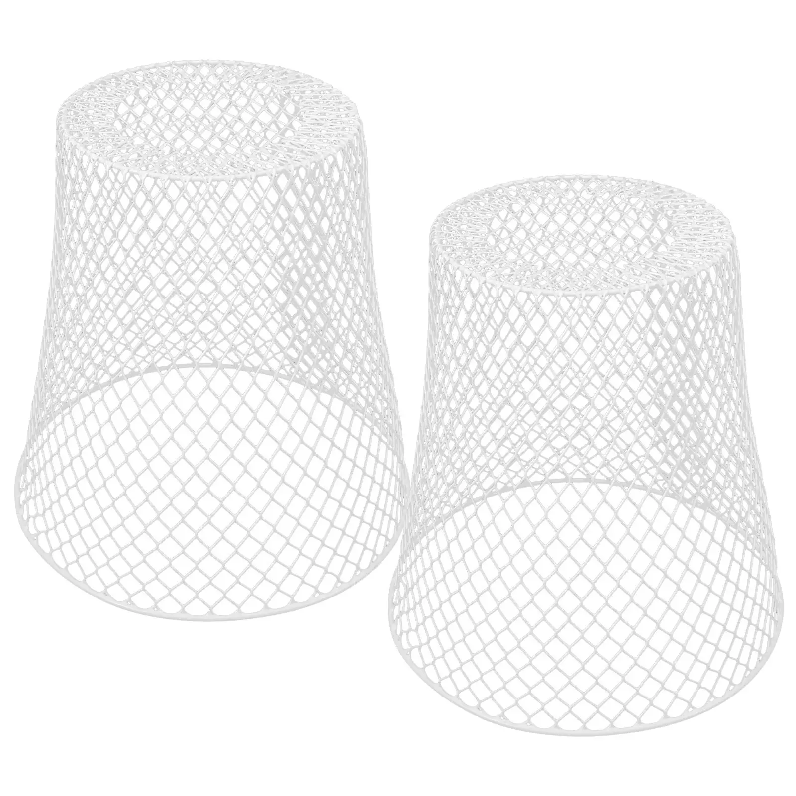 

2 шт. Сетчатые защитные колпаки для растений из железа, многоразовые, с вентиляцией, для сада и цветочных горшков