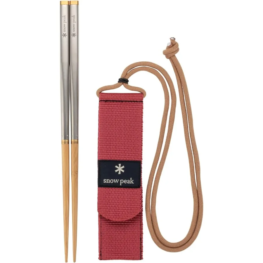 

Wabuki Chopsticks Collapsible Stainless Steel Chopsticks with Case Reusable Utensils Perfect for Camping Travel L