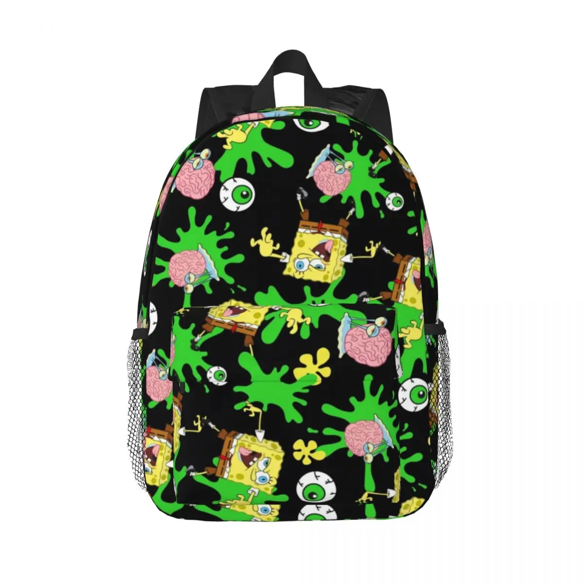 Spongebob New Fashionable Pattern School Bag Print Lightweight Backpack 15inch