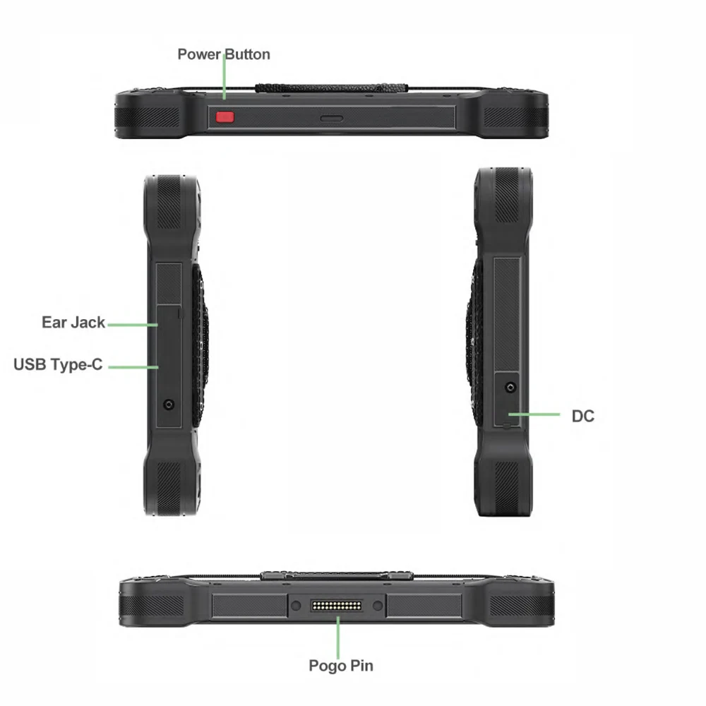 แท็บเล็ต ZJZ 3R VT-10A PRO ขนาด 10.1 นิ้ว ใหม่ ใช้ชิป Qualcomm ทนทาน มาตรฐานกันน้ำกันฝุ่น IP67 ความสว่าง 1200 Nits เหมาะสำหรับยานพาหนะและอุตสาหกรรม