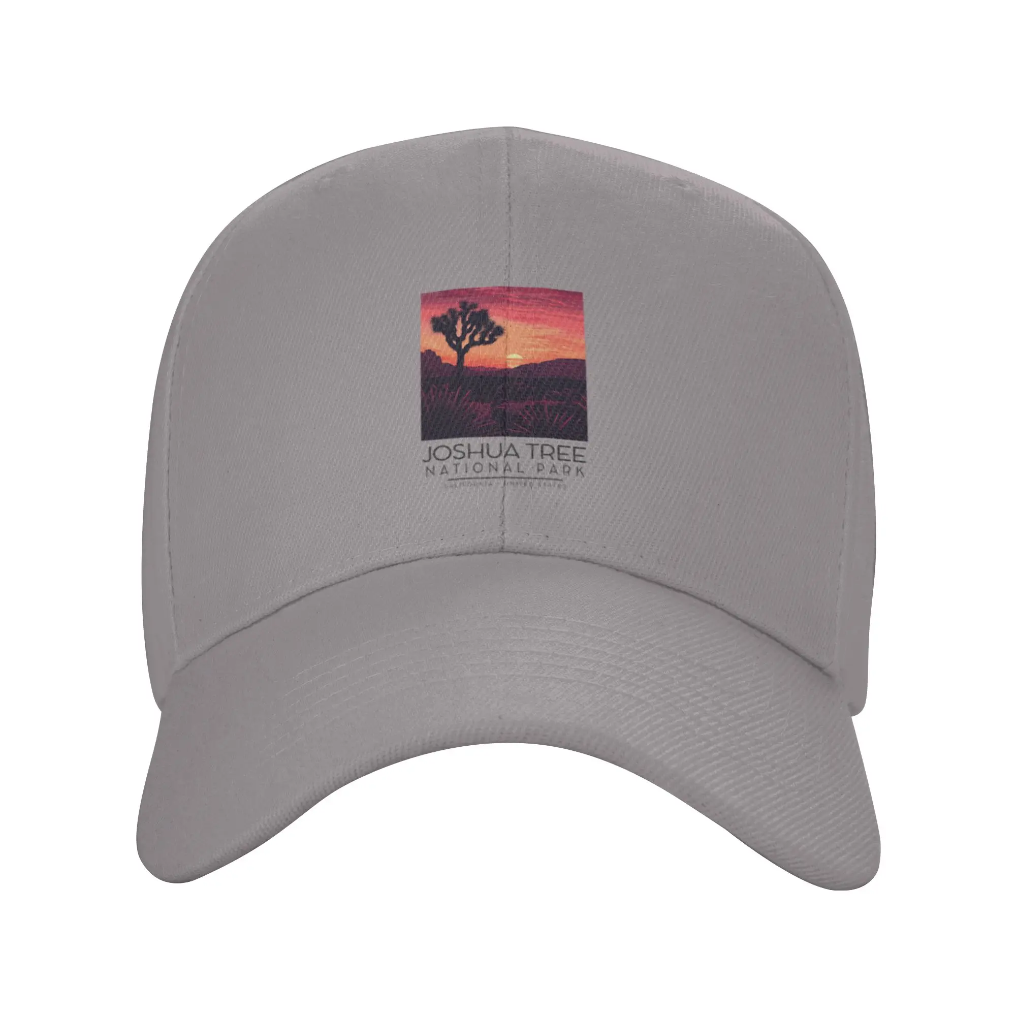 A Vintage Illustration of Joshua Tree National Park - California - US Trendy Baseball Cap Bar Visit Nylon Snapback Cap