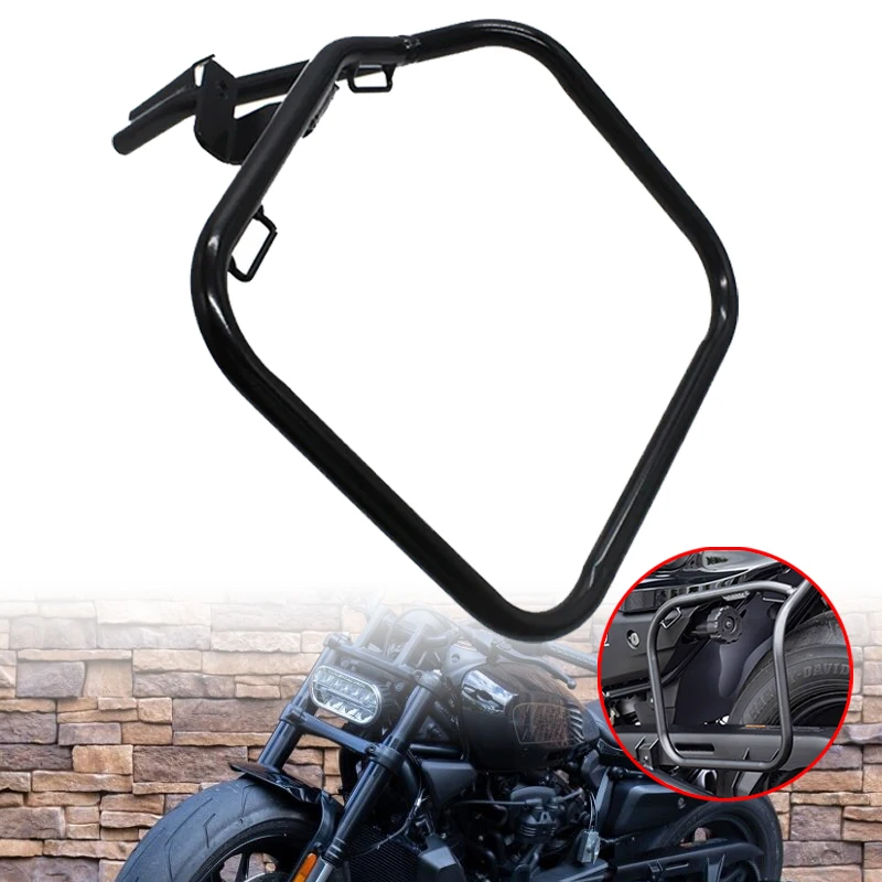 

Опора седельной сумки, защитные планки, боковые крепления, кронштейны, пригодные для Sportster S RH1250S 1250S 2021 2022, левая опора седельной сумки, монтаж
