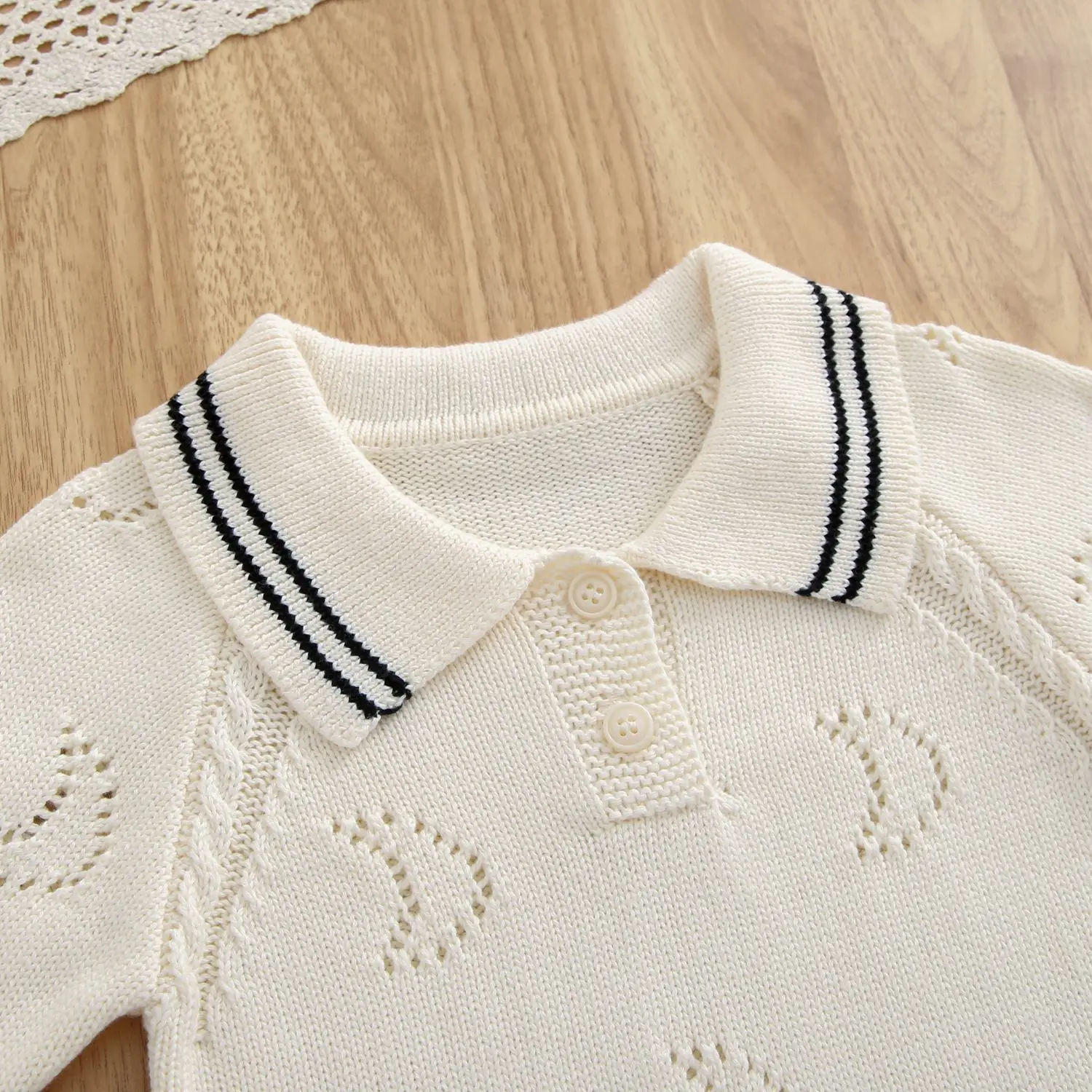 0-24M Newborn Kid Baby Boy Girl Sweater Winter Clothes Knit Baby Romper Cute Sweet Jumpsuit Knitwear Outfit