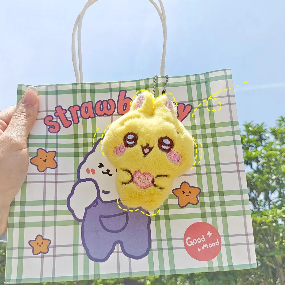 

9,5 см милый пушистый плюшевый брелок японский милый мультяшный орнамент мягкие брелки игрушка звезда в одном стиле леденец очаровательная сумка Accesso