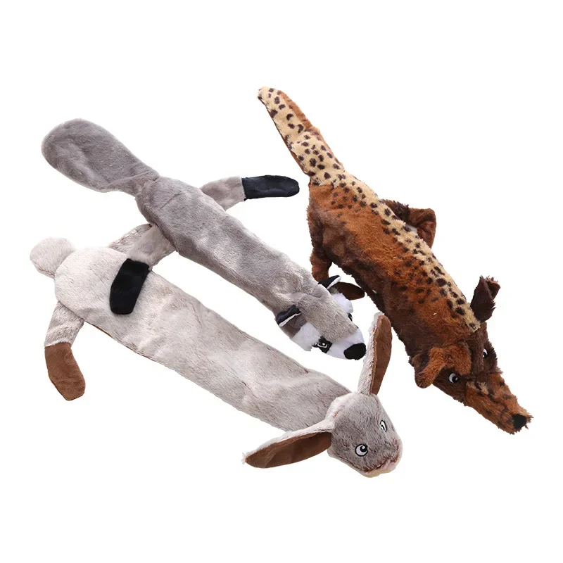 Hundespielzeug für kleine und große Hunde, Haustierprodukte, Plüsch, süßes Spielzeug, quietschendes Haustier, Wolf, Kaninchen, Spielzeug, Hund, kauen, quietschend, pfeifen, eingevoller