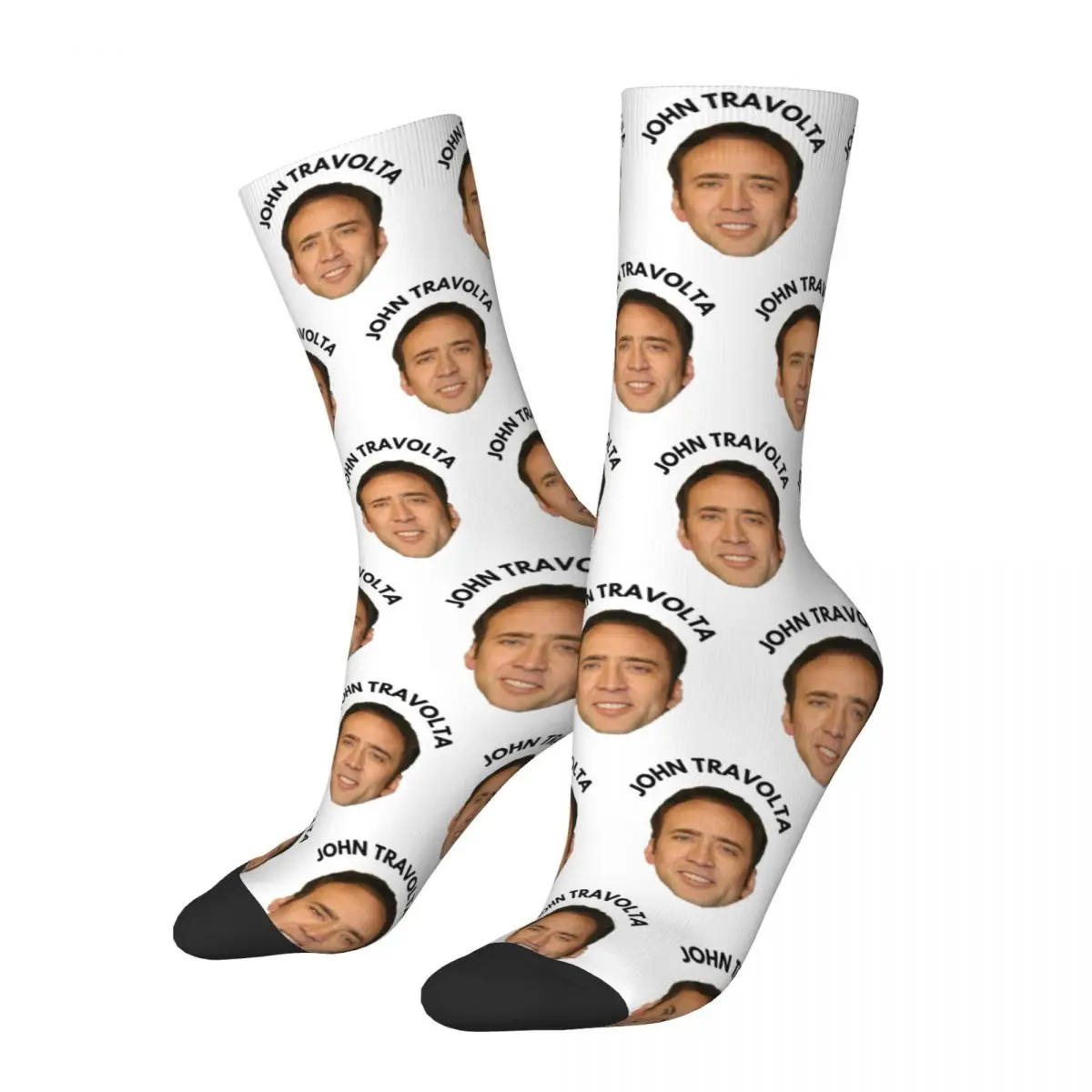 

Happy Funny Men's Socks Novelty Nicolas Cage Face Sock Actor Sport Women Socks Spring Summer Autumn Winter